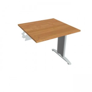 Rokovací stôl Flex, 80x75,5x80 cm, jelša/kov