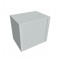 Prídavná skriňa k stolu Hobis, zámok, L, 80x75,5x60 cm, sivá