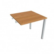 Pracovný stôl Uni k pozdĺ. reťazeniu, 80x75,5x80 cm, jelša/sivá