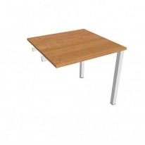 Pracovný stôl Uni k pozdĺ. reťazeniu, 80x75,5x80 cm, jelša/biela