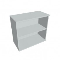 Prídavná skriňa k stolu Hobis, 80x75,5x40 cm, sivá