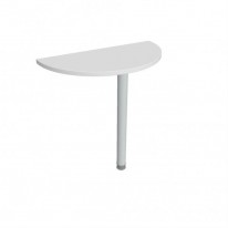 Doplnkový stôl Gate, 80x75,5x40 cm, biela/kov