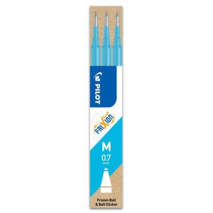 Náhradná náplň do gumovacieho rollera PILOT Frixion 0,7 mm svetlomodrá 3ks