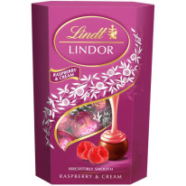 Lindt pralinky Lindor malina a smotana 200g