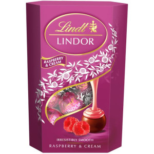 Lindt pralinky Lindor malina a smotana 200g