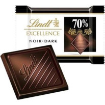 Lindt mini tabuľky čokolády Excellence horká 70 % kakaa 1,1kg
