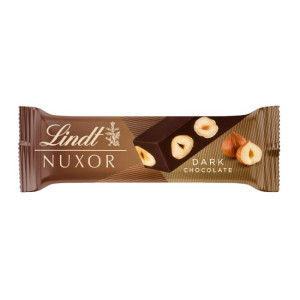 Lindt čokoládová tyčinka Nuxor horká s lieskovými orieškami 33g