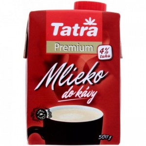 Mlieko do kávy Tatra premium 4% s uzáverom, 500 g