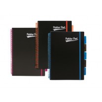 Špirálový zošit Pukka Pad Neon black project book A4 linajkový 100 listov