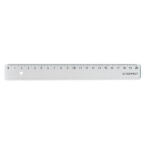 Pravítko Q-CONNECT 20cm transparentné