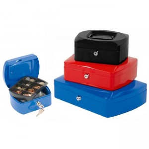 Pokladnička Q-Connect 205x85x160mm čierna