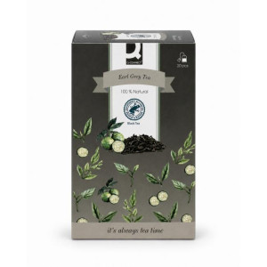 Čaj Q-Connect čierny Earl Grey HB 20 x 1,5g
