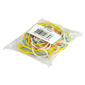 Gumičky Q-CONNECT, 25g, mix farieb
