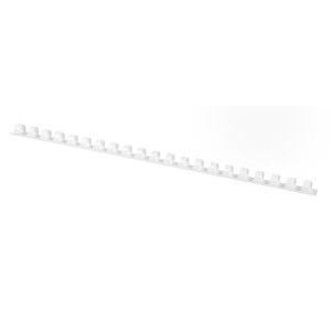 Plastové hrebene Q-CONNECT 8mm biele
