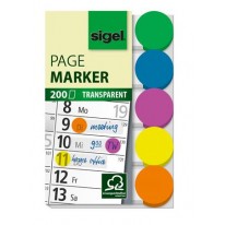 Záložky Sigel plastové 50 x 12mm mix farieb