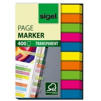 Záložky papierové Sigel Micro 10x40 mm mix farieb