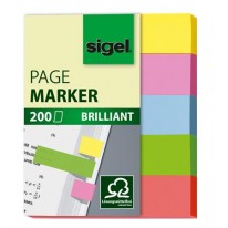 Záložky papierové Sigel Brilliant Mini 12x50 mm mix farieb