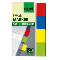 Záložky papierové Sigel Clear 20x50 mm mix farieb