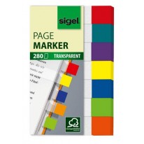Záložky papierové Sigel Mini 12x50 mm mix farieb