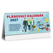 Stolový kalendár stĺpcový 30 x 14 cm - Plánovací MAXI 2027