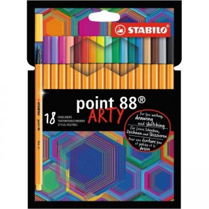 Sada linerov STABILO point 88/18S `ARTY`