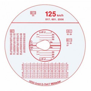 Kotúče do tachografov 140 km / h 1 deň