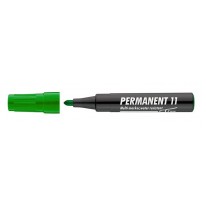 Popisovač permanentný kuželový hrot Ico Permanent 11 1-3mm zelený