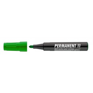 Popisovač permanentný kuželový hrot Ico Permanent 11 1-3mm zelený