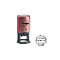 Pečiatka Trodat Printy dater 46140 Ø 40mm - odtlačok fialový