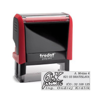 Pečiatka Trodat Printy 4913 58x22mm - odtlačok červený