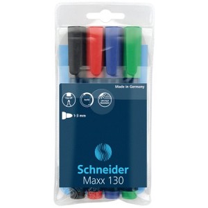 Popisovač permanentný kuželový hrot Schneider Maxx 130 1-3mm rôzne farby