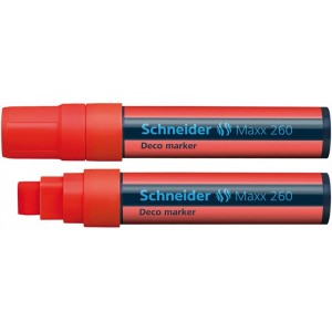 Popisovač kriedový Schneider Maxx 260 0,5-1,5mm červený