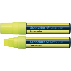 Popisovač kriedový Schneider Maxx 260 0,5-1,5mm žltý