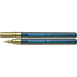 Popisovač lakový Schneider Maxx 271 1-2mm zlatý