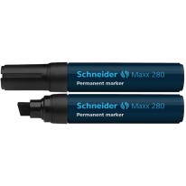 Popisovač permanentný zrezaný hrot Schneider Maxx 280 4-12mm čierny