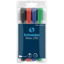 Popisovač na tabule a flipchart kuželový hrot Schneider Maxx 290 1-3mm 4 farby