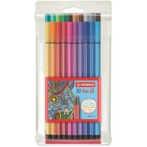 Popisovač 1 mm STABILO Pen 68 20 farieb