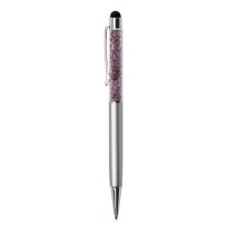 Guličkové pero, s pravým SWAROVSKI® kryštálom, strieborné, ART CRYSTELLA 