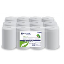 Papierové utierky v kotúči Lucart Eco 2 vrstvové biele