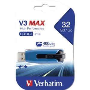 Usb kľúč Verbatim V3 Max 32GB modro čierny