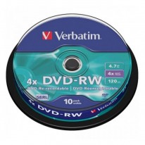 Verbatim DVD-RW 4x 4,7GB cake 10 ks