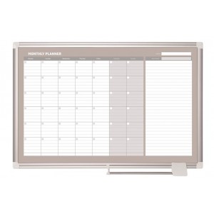 Mesačná plánovacia tabuľa magnetická 90x60 cm VICTORIA