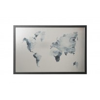 Odkazová tabuľa Victoria Mapa sveta magnetická 60 x 40cm čierny rám