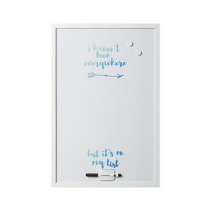 Odkazová tabuľa Victoria Travel magnetická 60 x 40cm biely rám