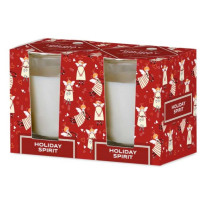 Emocio Sklo 52x65 mm 2ks v krabičke Holiday Spirit - Cookie and Cream, vonná sviečka