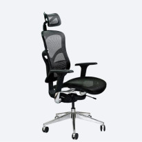 Balančná stolička Spinergo Business, sieťovina, čierna
