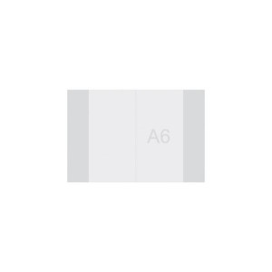 Obal na zošity A6, priehľadný, 110mic