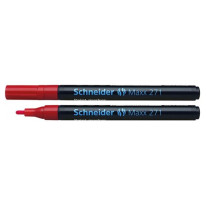 Lakový popisovač Schneider 271 červený