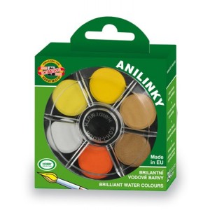 Vodová farba 24 ks 22  5 mm Koh-i-noor Brillant